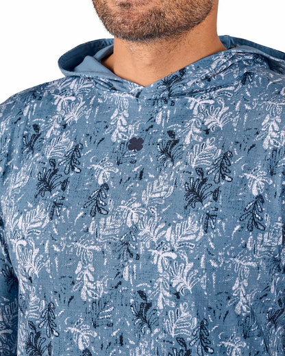 Lightweight Soft Men's Blue Hoodie for Style and Comfort