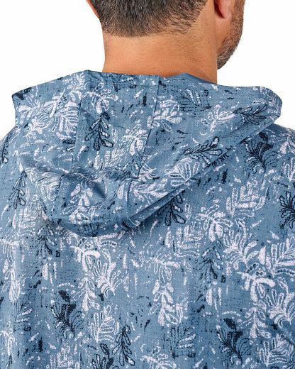 Lightweight Soft Men's Blue Hoodie for Style and Comfort