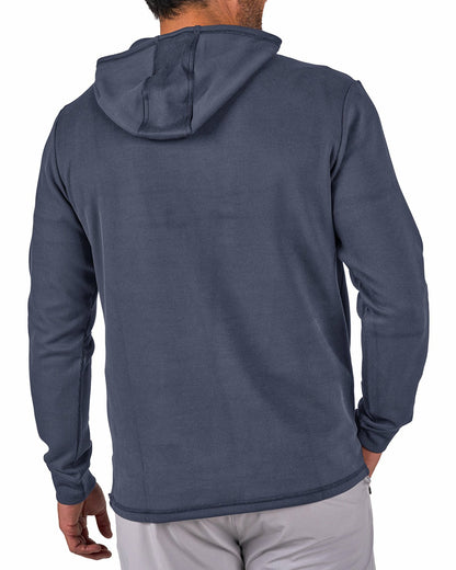 Men's Versatile Blue Hoodie for Style and Comfort