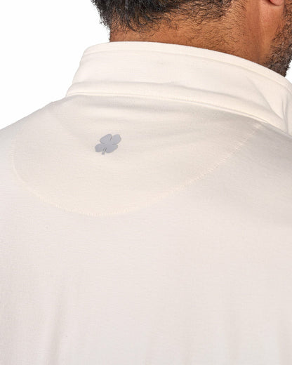 Men's Versatile White Quarter-Zip Sweatshirt for Style and Comfort