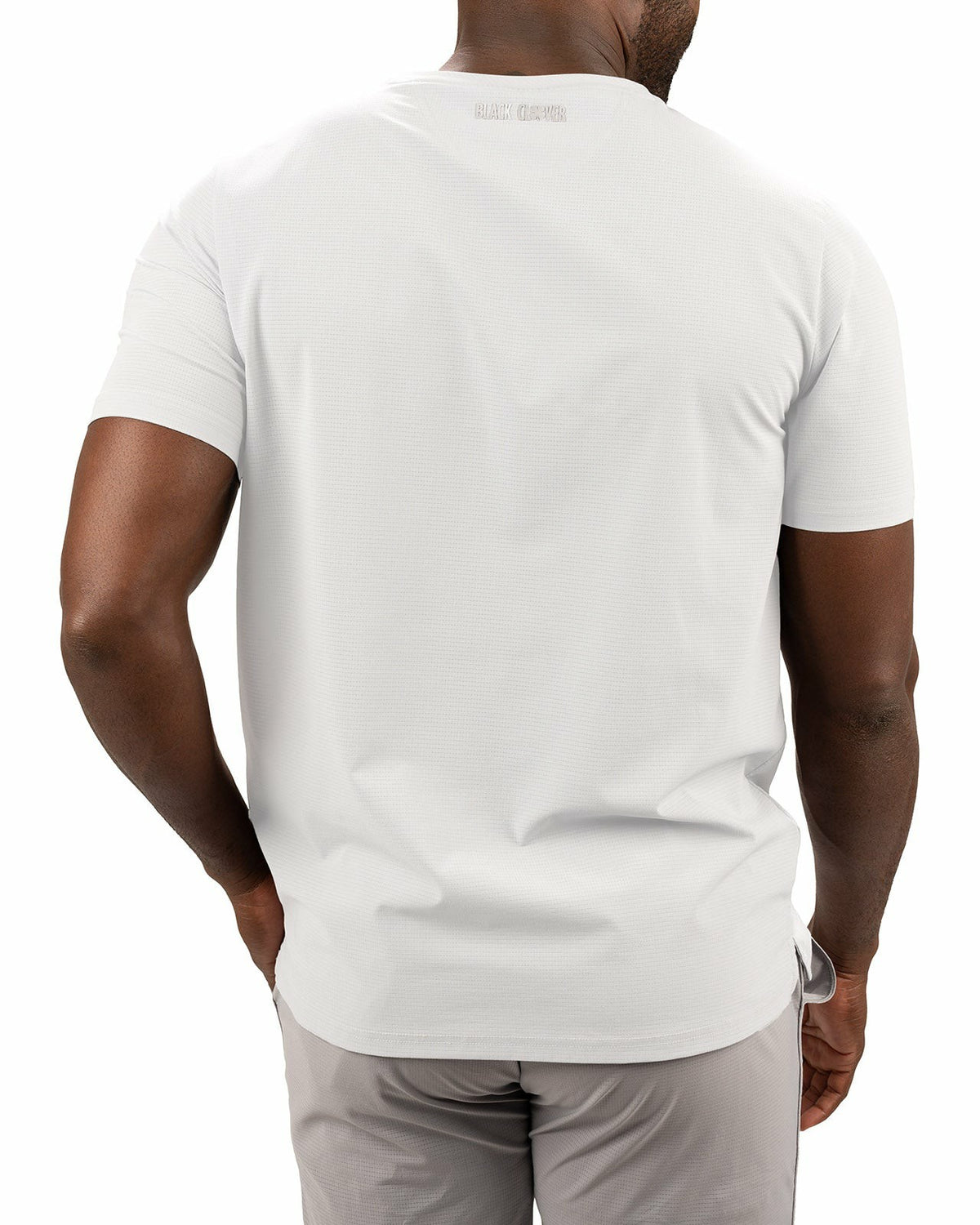 White Short-Sleeved Athletic Performance Tee