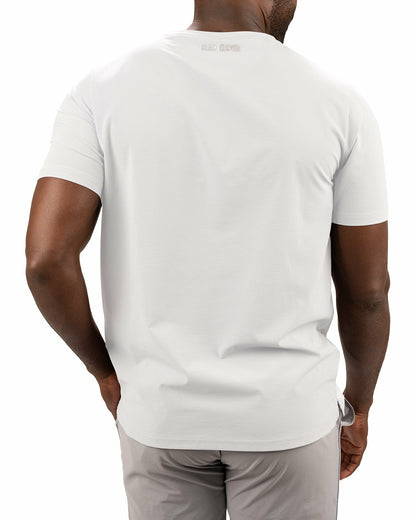 White Short-Sleeved Athletic Performance Tee