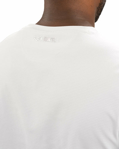 White Short-Sleeved Athletic Performance Tee