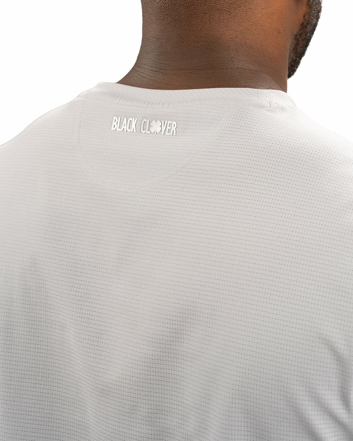 Light Grey Short-Sleeved Athletic Performance Tee