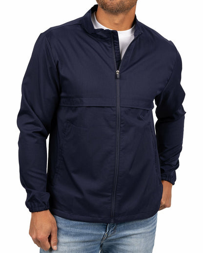 Men's Twill Stretch Navy Casual Jacket