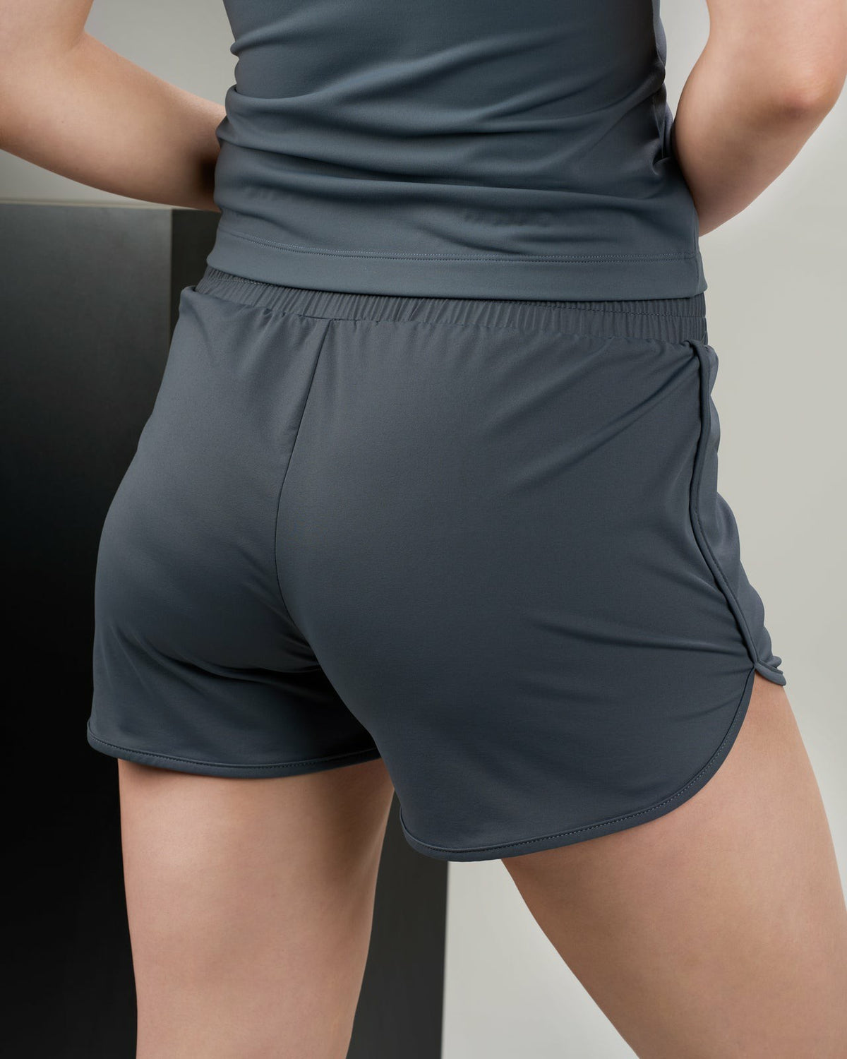 Women's Stretchy Athletic Grey Shorts