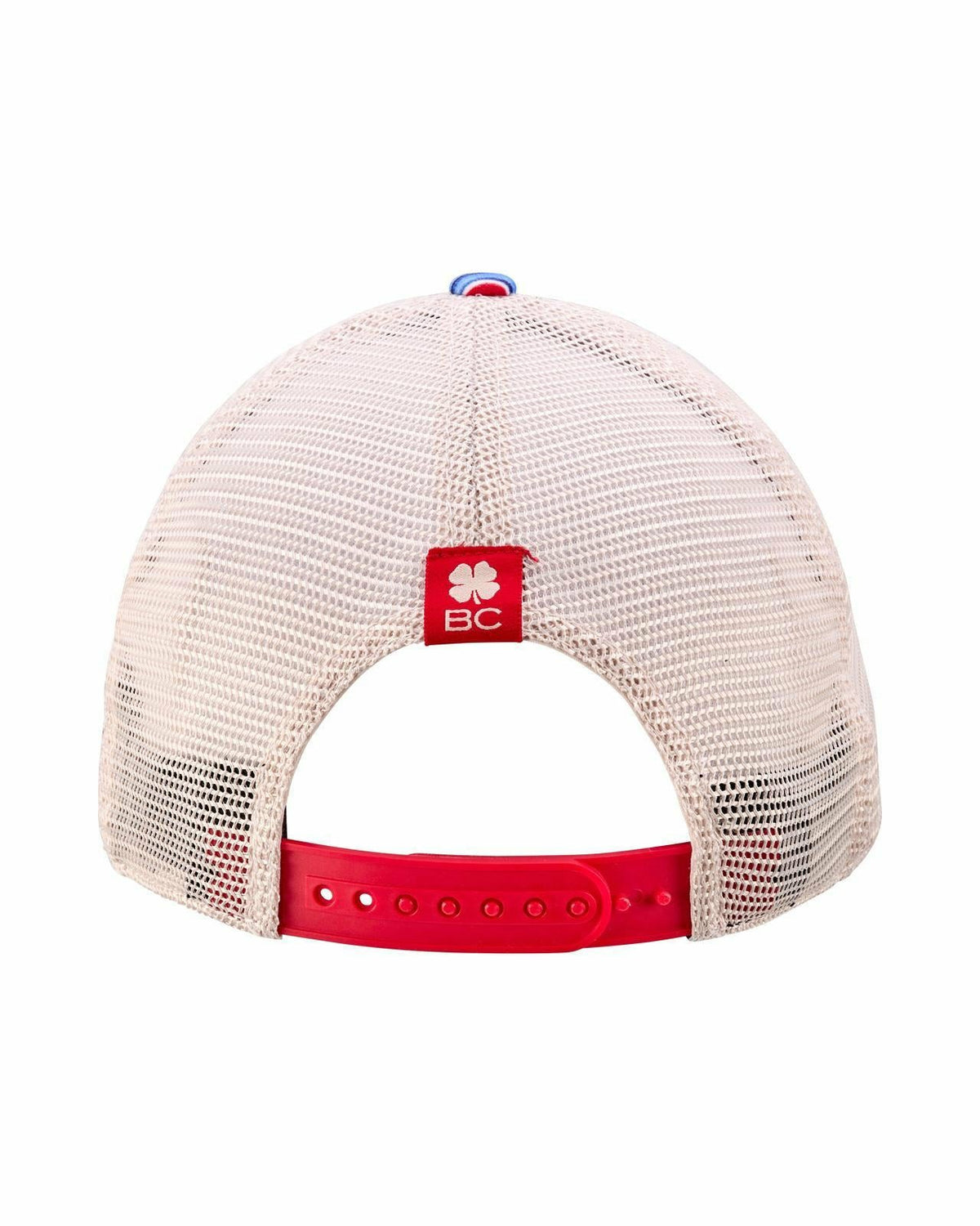 Unisex Red and Navy Floral Print Tropical Trucker Hat