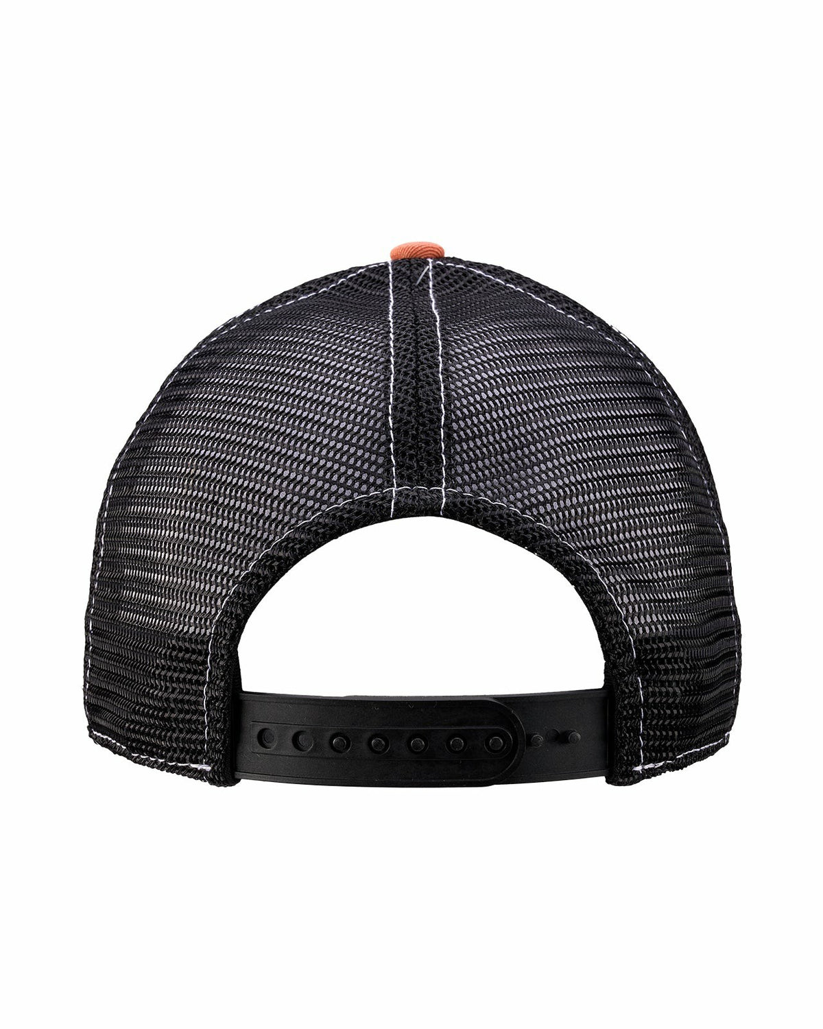 Vintage Two-Tone Black Golf Hat with Black Mesh