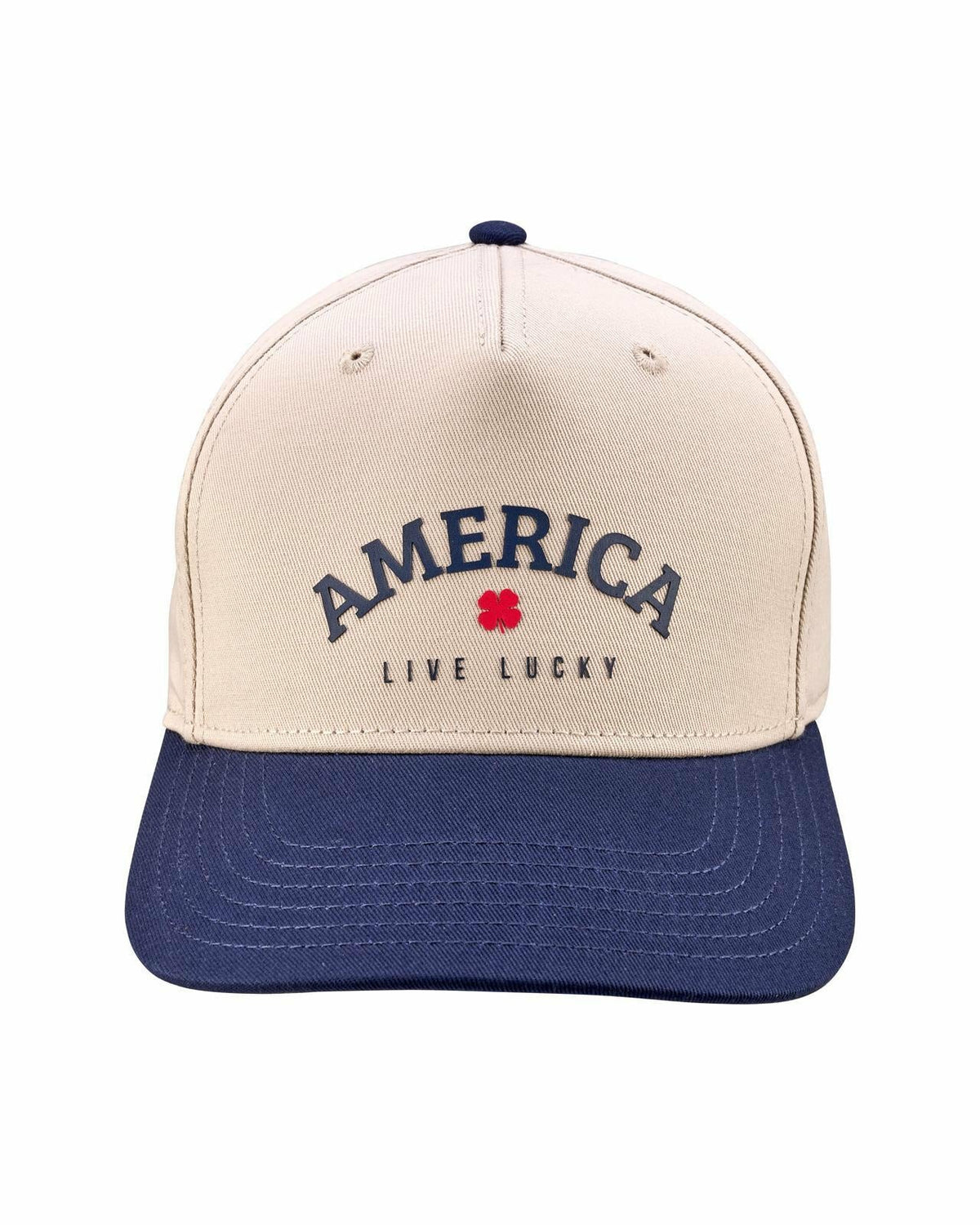 Unisex Adjustable Navy and Tan USA Flag Patriotic Hat