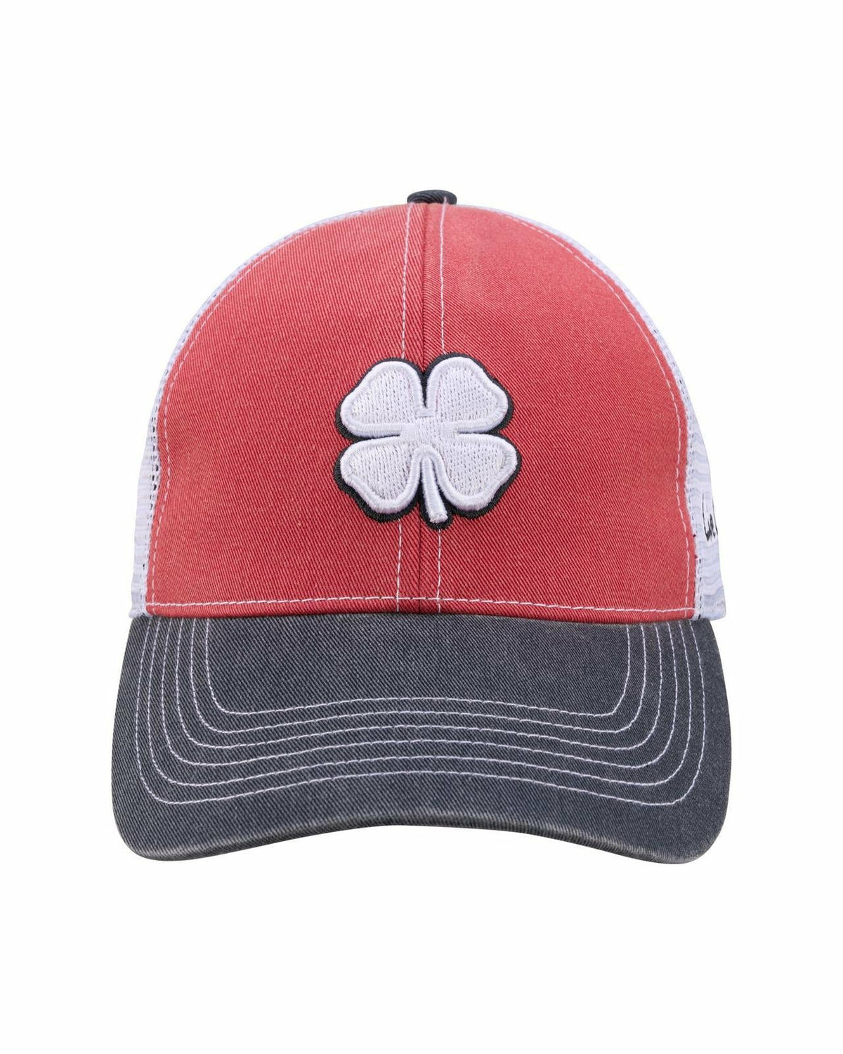 Vintage Patriotic Red Golf Hat with White Mesh