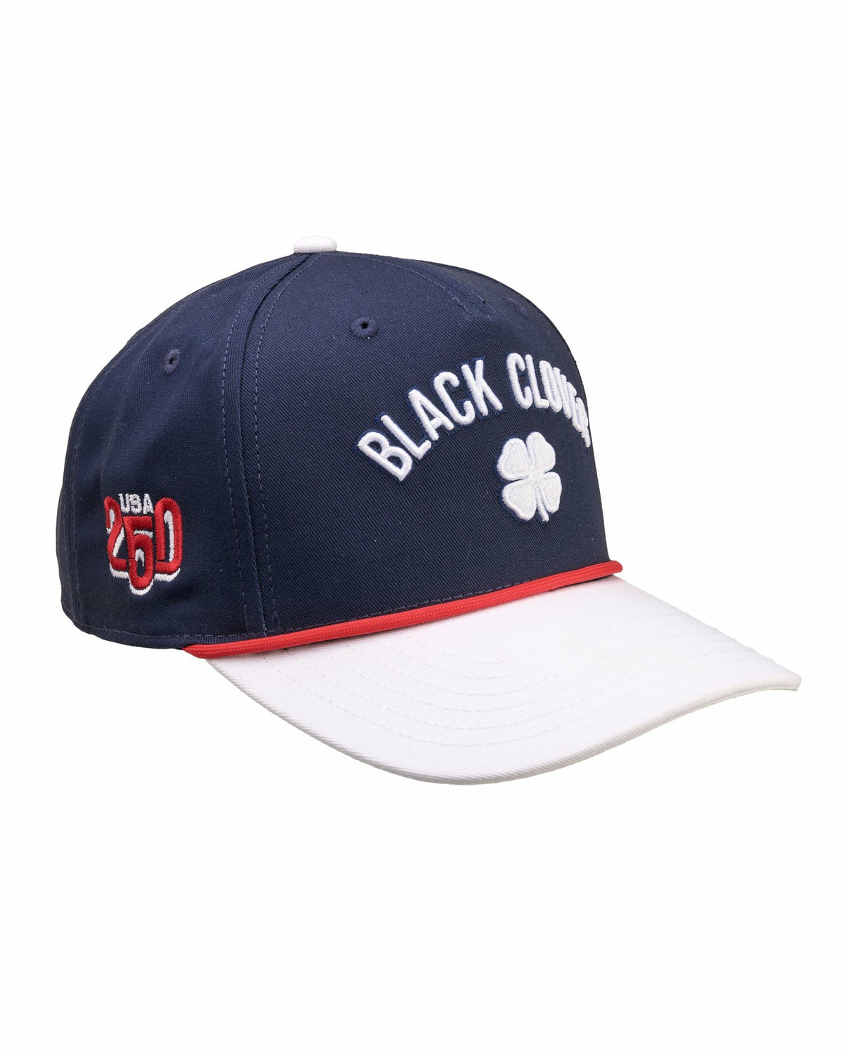 Vintage-Inspired Patriotic Navy Hat with White Brim