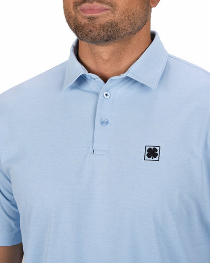 Men's Comfortable Light Blue Performance Polo for Golf or Business