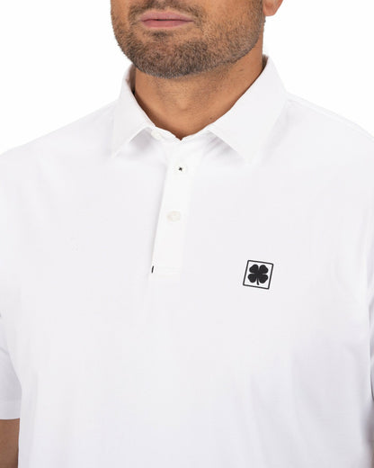 Men's Comfortable White Performance Polo for Golf or Business