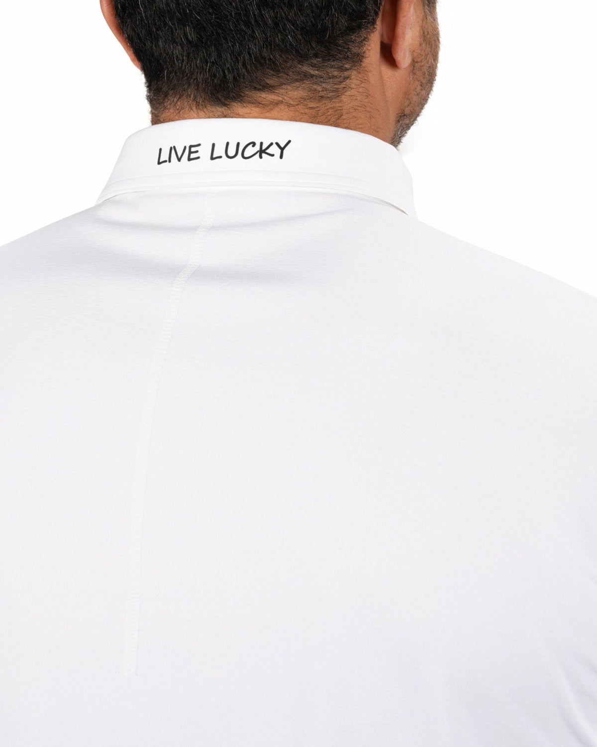 Men's Comfortable White Performance Polo for Golf or Business
