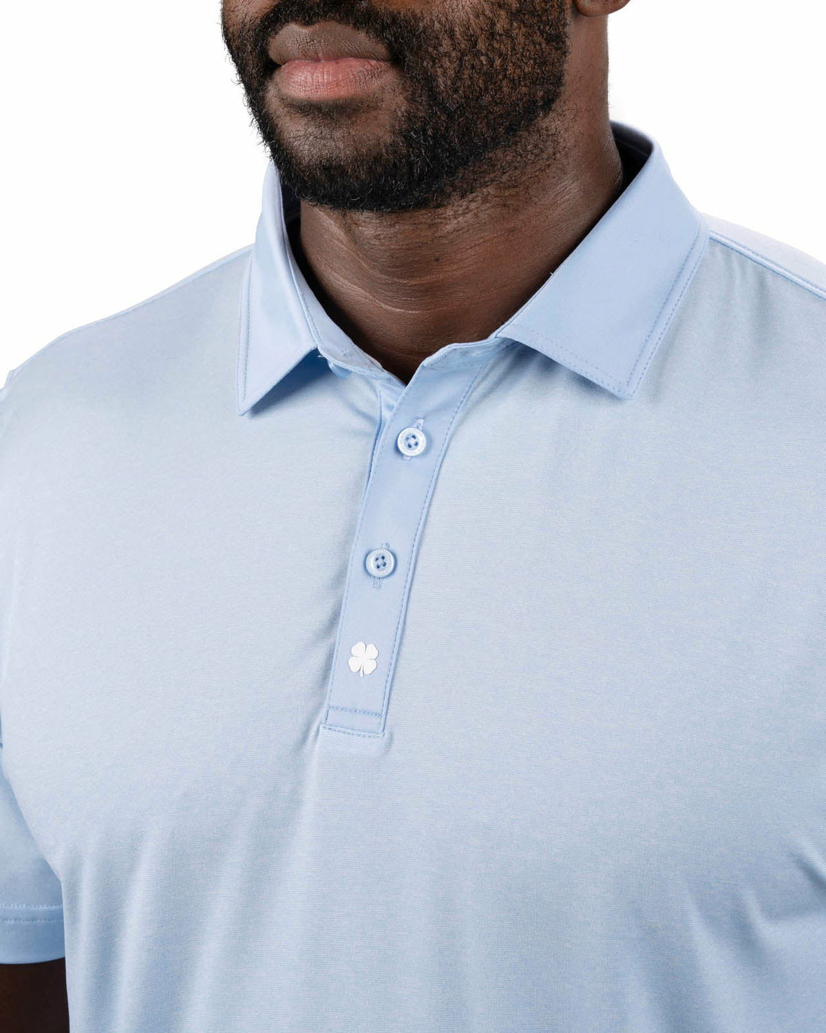 Classic Men's Light Blue Golf Polo with Cooling & Breathability