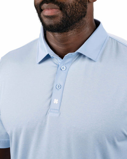 Classic Men's Light Blue Golf Polo with Cooling & Breathability