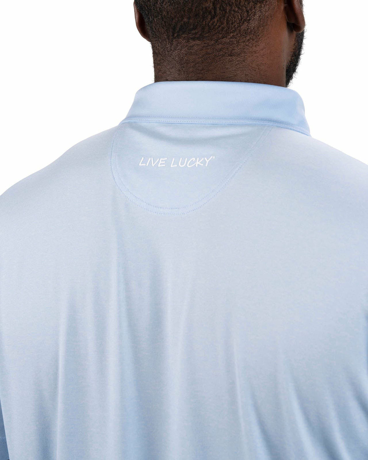 Classic Men's Light Blue Golf Polo with Cooling & Breathability