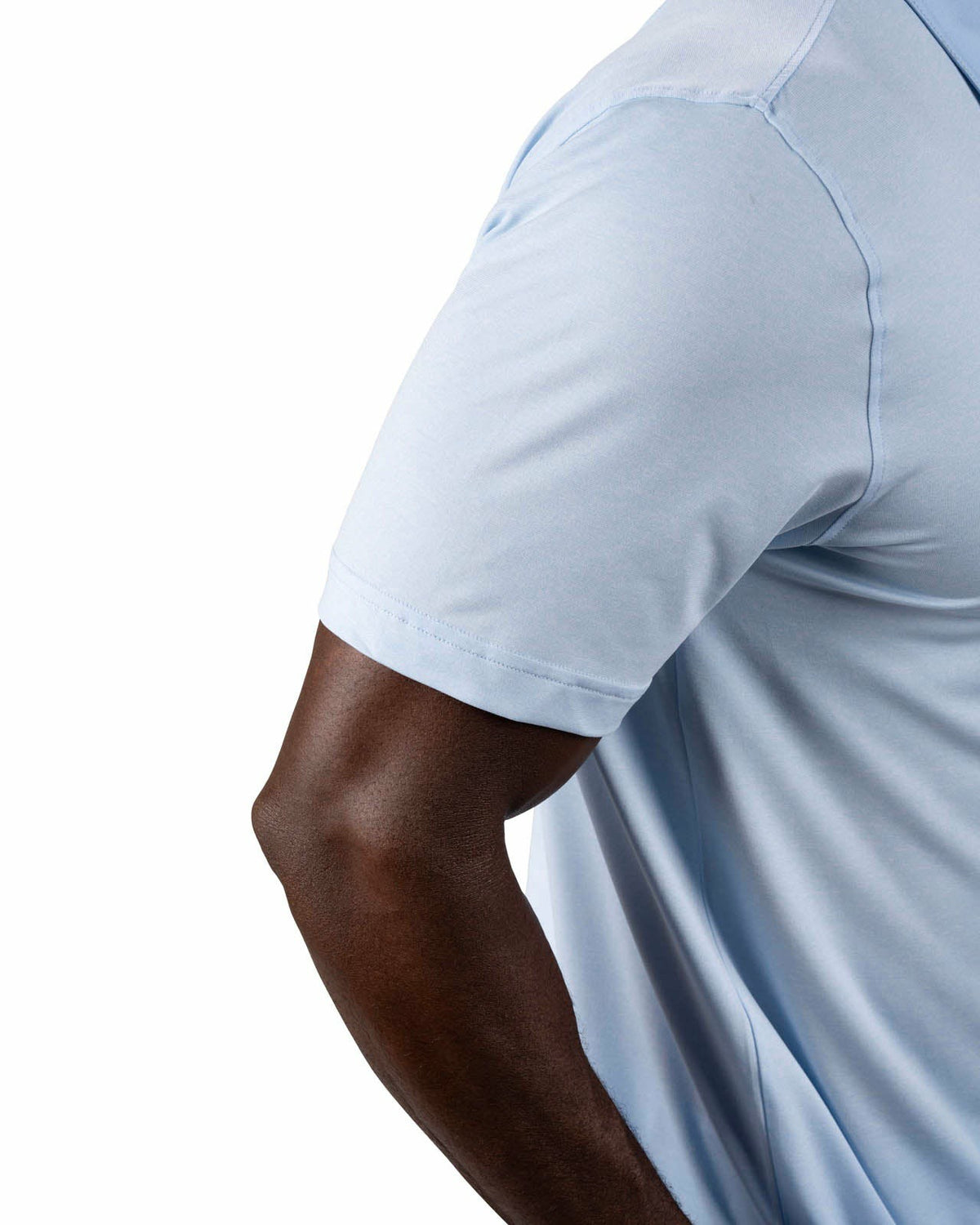 Classic Men's Light Blue Golf Polo with Cooling & Breathability
