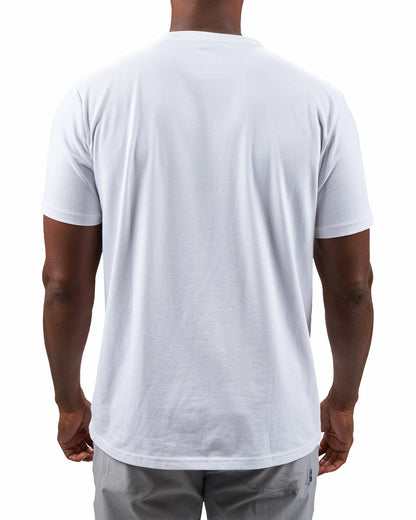 Luxe Short-Sleeved White Tee for Work or Play