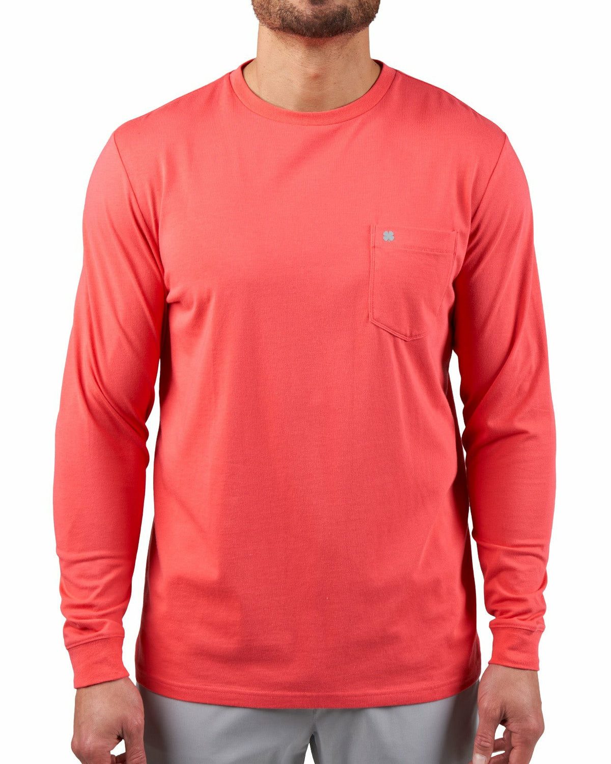 Luxe Long-Sleeved Pink Tee for Work or Play