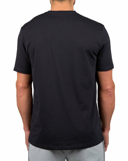 Luxe Short-Sleeved Black Tee for Work or Play