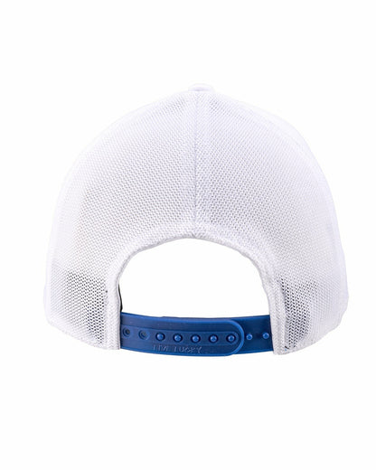 Cowboy Themed Navy Golf Hat with White Mesh