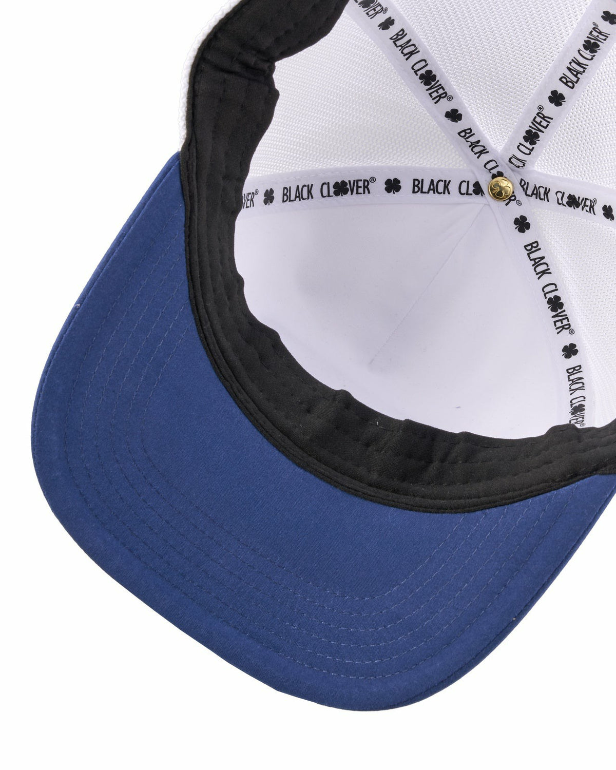 Cowboy Themed Navy Golf Hat with White Mesh
