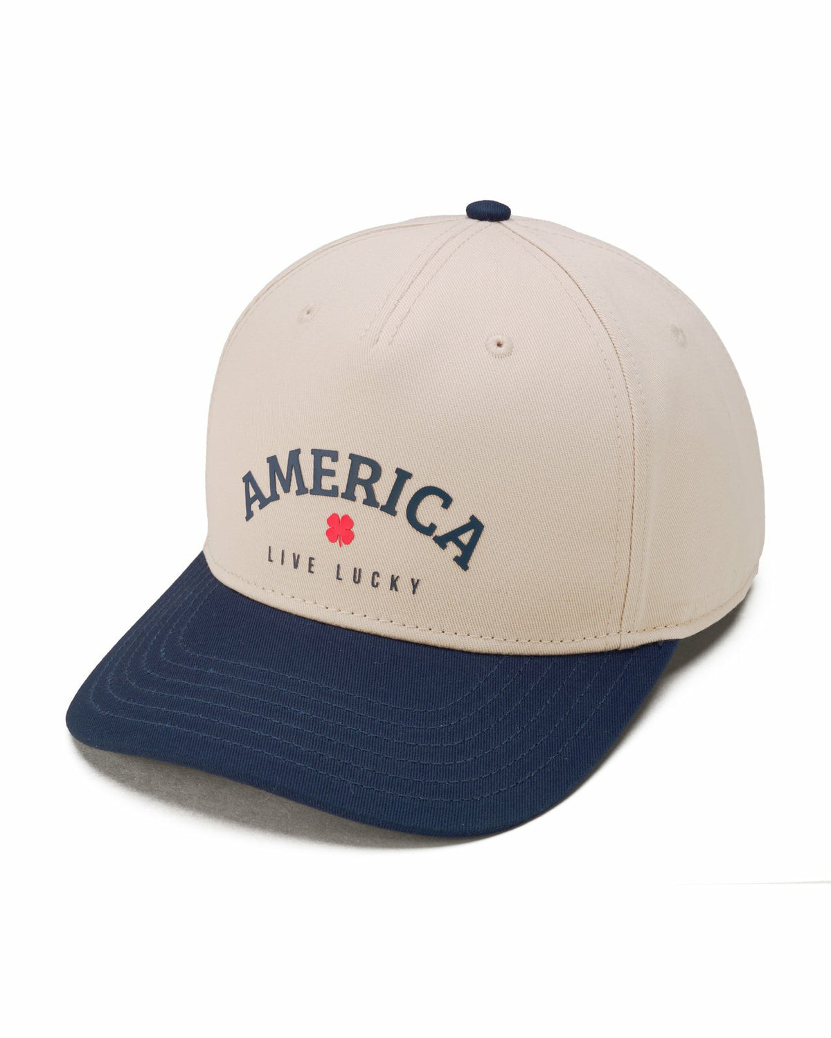 Unisex Adjustable Navy and Tan USA Flag Patriotic Hat