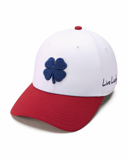Red, White, and Blue Premium Clover Hat for Golf and Lifestyle