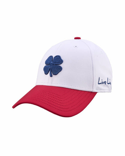 Red, White, and Blue Premium Clover Hat for Golf and Lifestyle