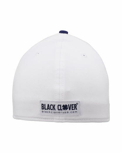 White and Blue Premium Clover Hat for Golf and Lifestyle