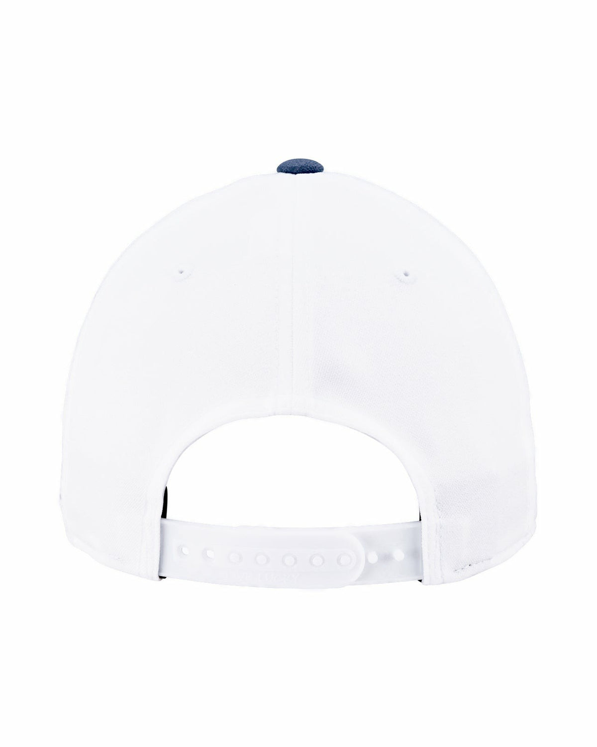 White and Blue Stylish Golf Hat for Athletic Lifestyle