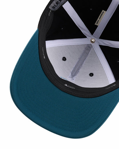 Athletic Unisex Black Snapback with Clover Patch for Golf and Lifestyle
