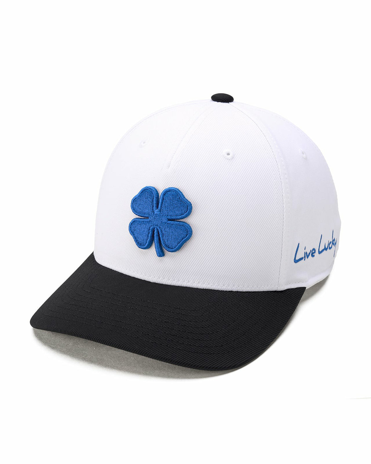 Athletic Unisex White Snapback with Clover Patch for Golf and Lifestyle