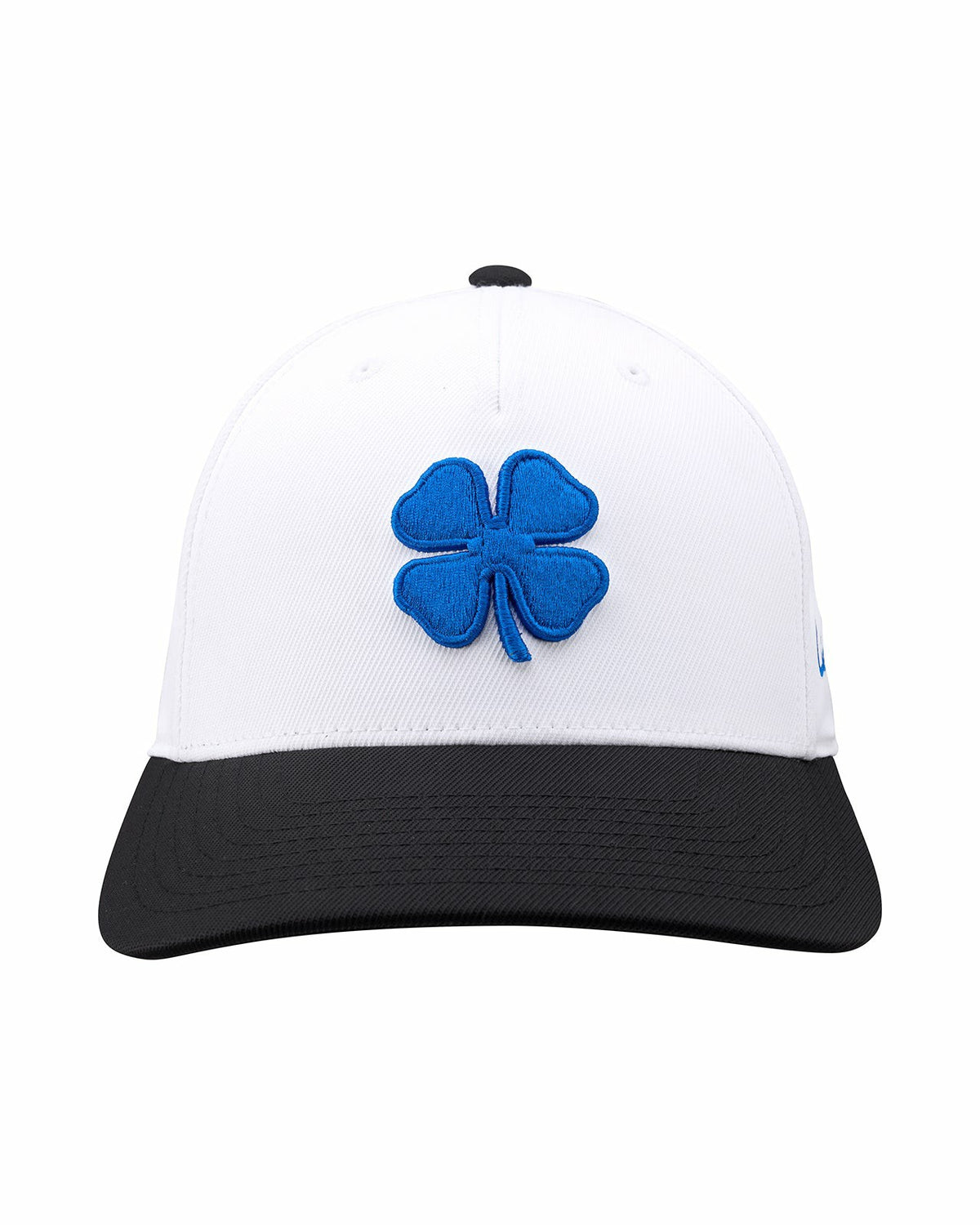 Athletic Unisex White Snapback with Clover Patch for Golf and Lifestyle