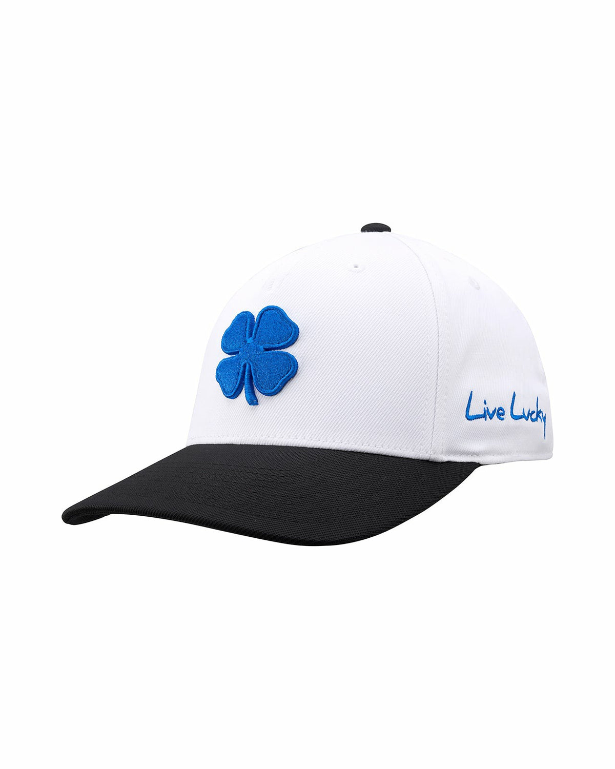 Athletic Unisex White Snapback with Clover Patch for Golf and Lifestyle