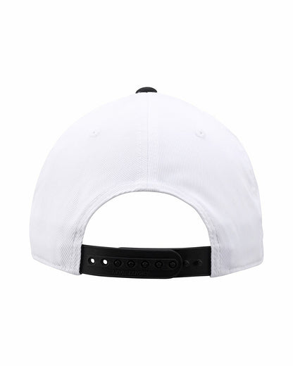 Athletic Unisex White Snapback with Clover Patch for Golf and Lifestyle