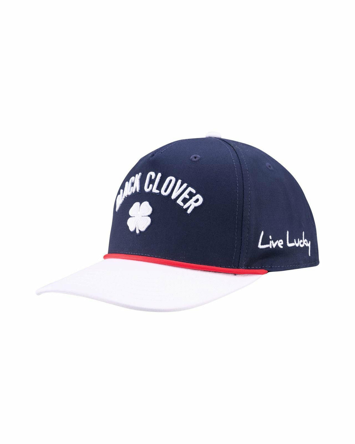 Vintage-Inspired Patriotic Navy Hat with White Brim