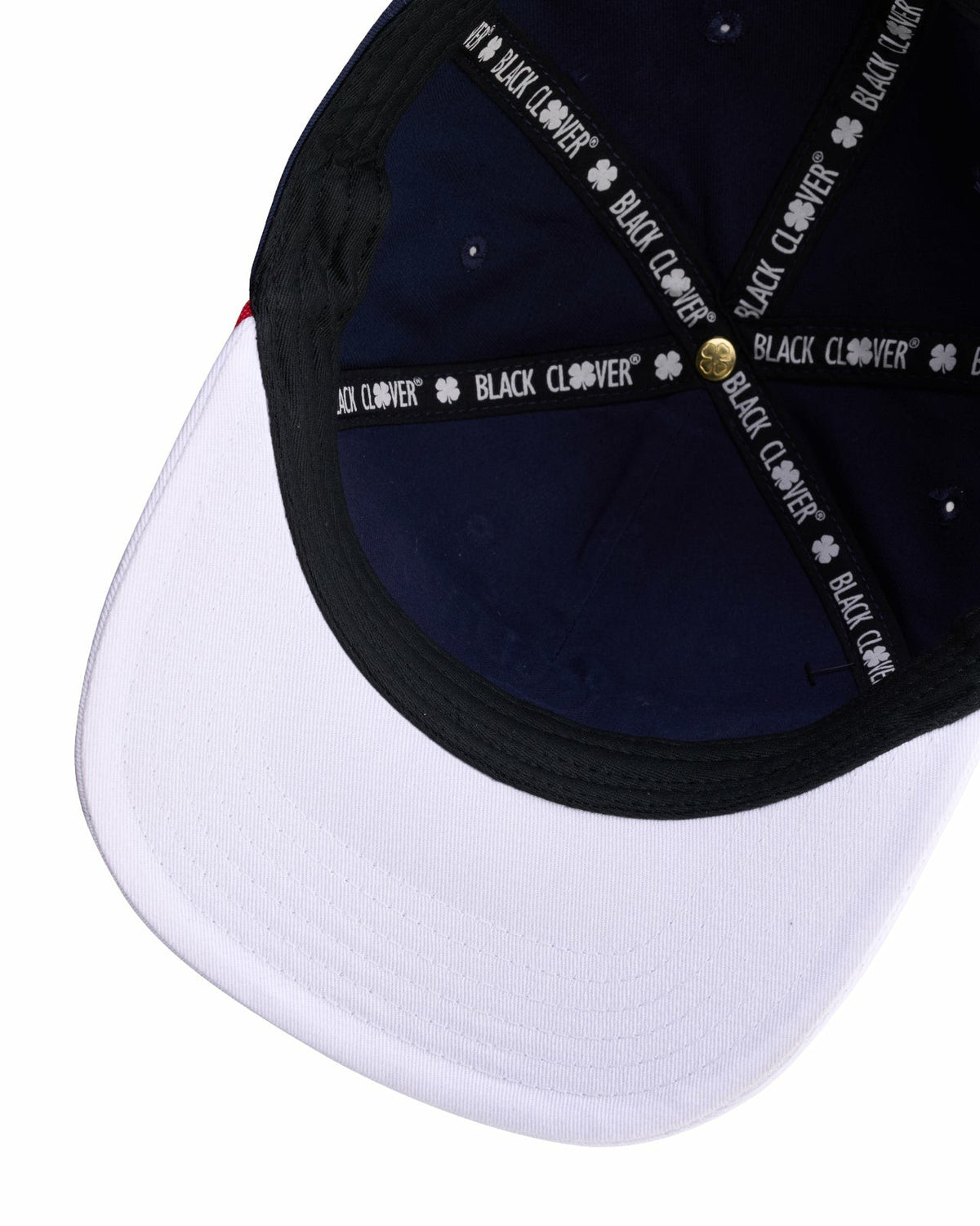 Vintage-Inspired Patriotic Navy Hat with White Brim