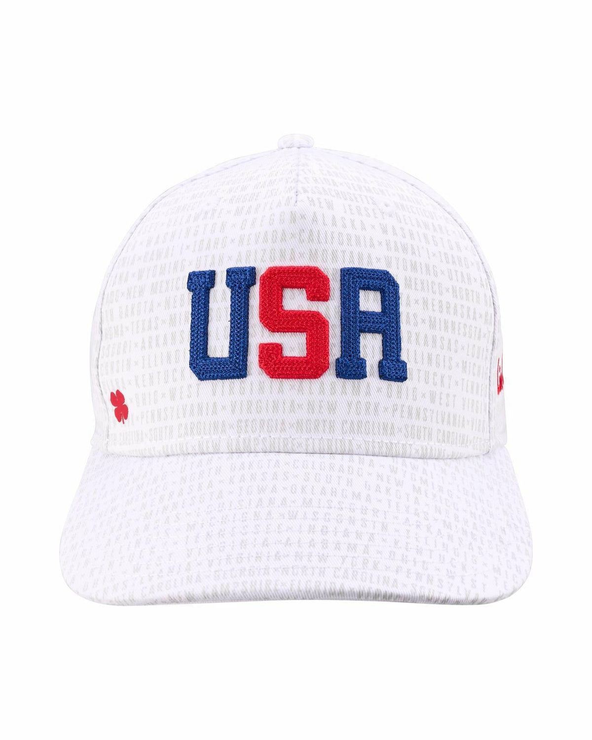 Unisex Adjustable White USA Flag Patriotic Hat