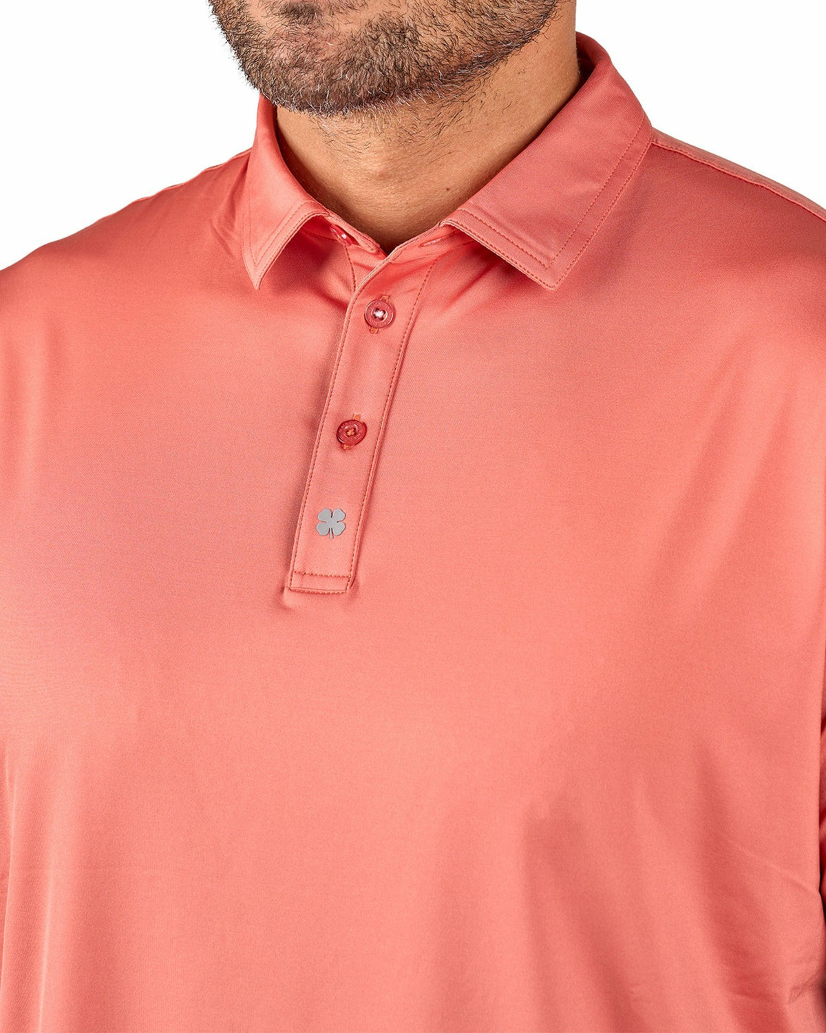 Men's Red Soft Performance Polo for Golf or Business