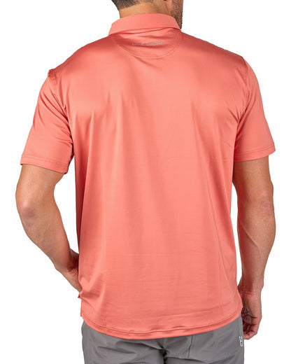 Men's Red Soft Performance Polo for Golf or Business