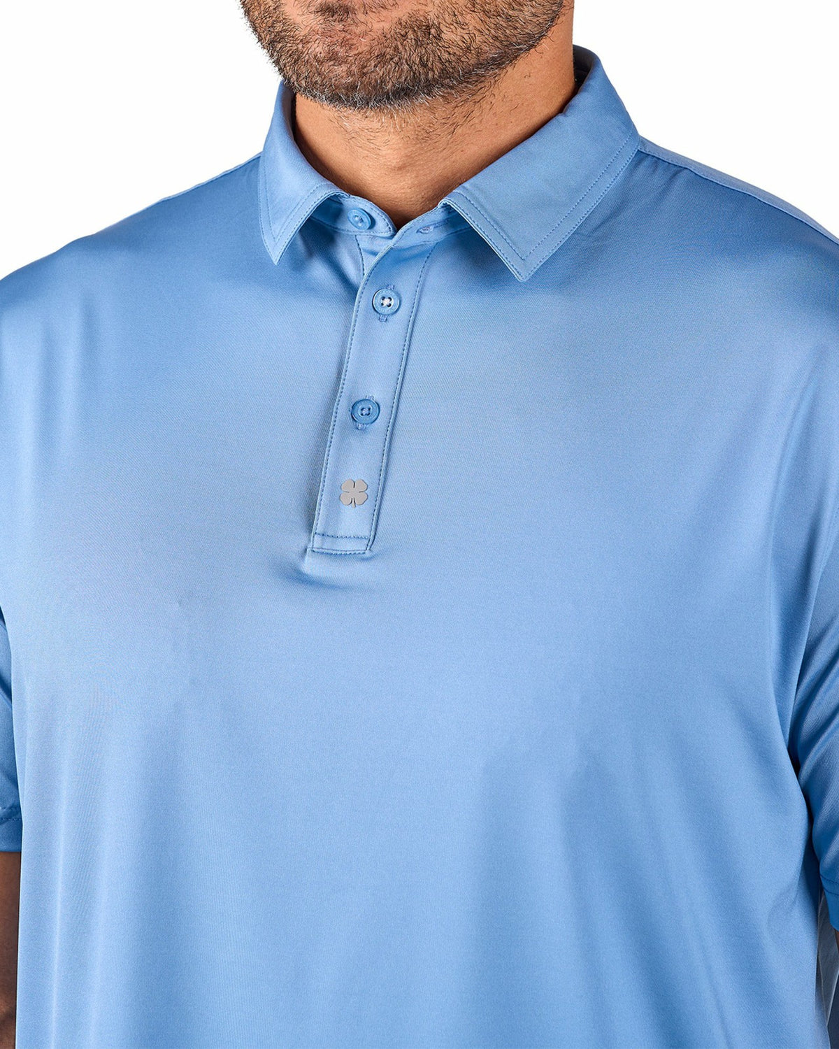 Men's Blue Soft Performance Polo for Golf or Business