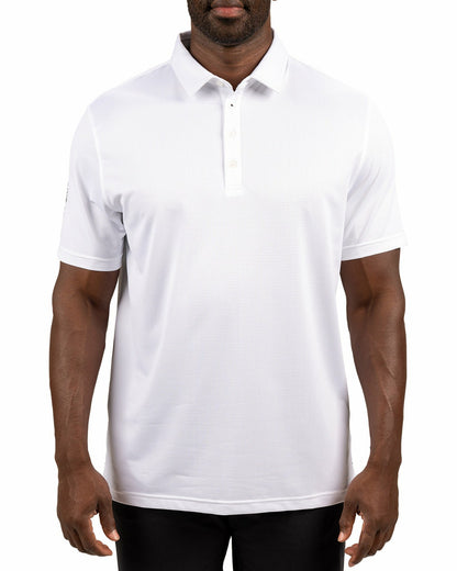Men's Sustainable White Polo for Golf & Business