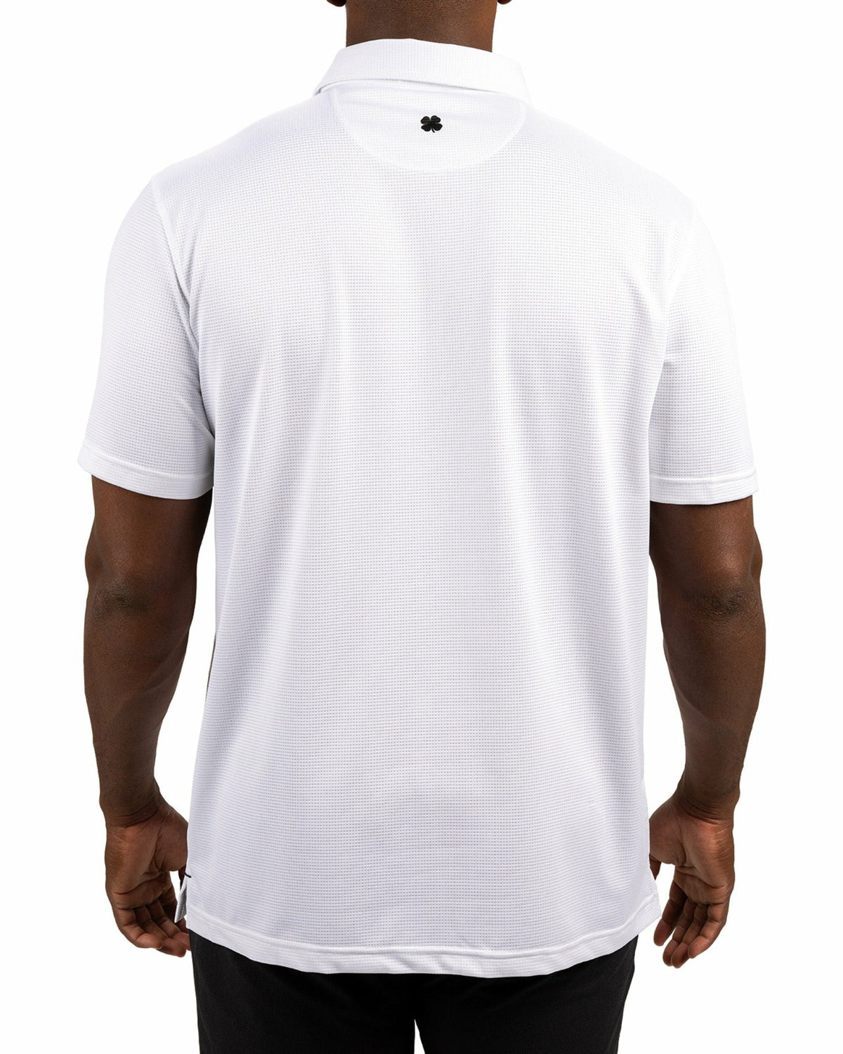 Men's Sustainable White Polo for Golf & Business