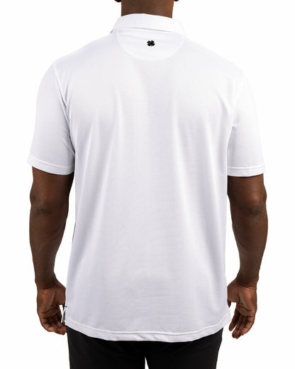 Men's Sustainable White Polo for Golf & Business