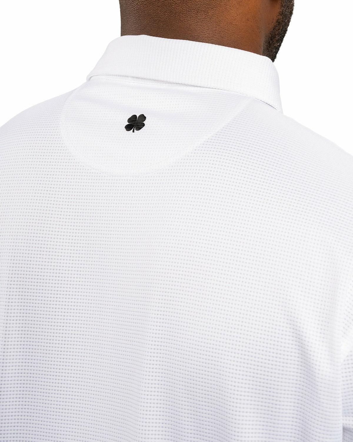 Men's Sustainable White Polo for Golf & Business