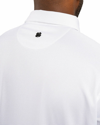 Men's Sustainable White Polo for Golf & Business