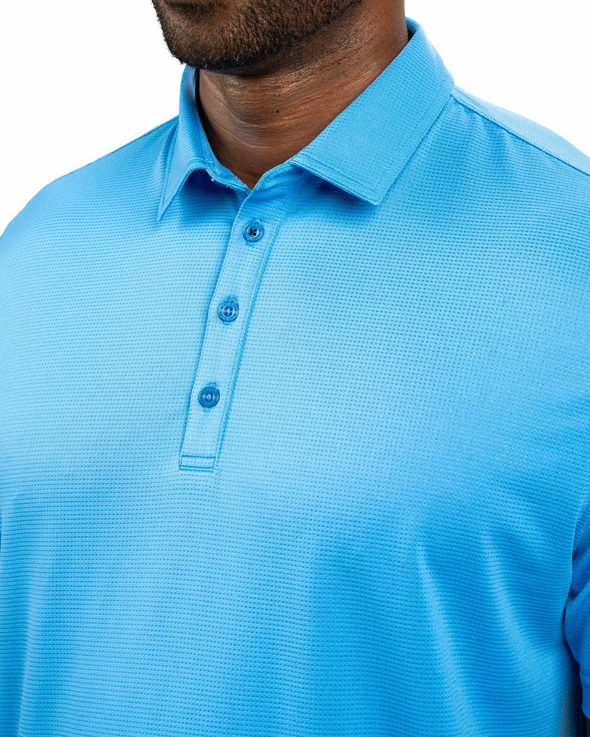 Men's Sustainable Blue Polo for Golf & Business