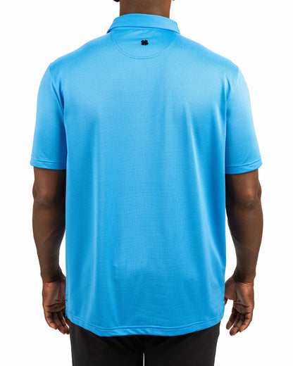 Men's Sustainable Blue Polo for Golf & Business
